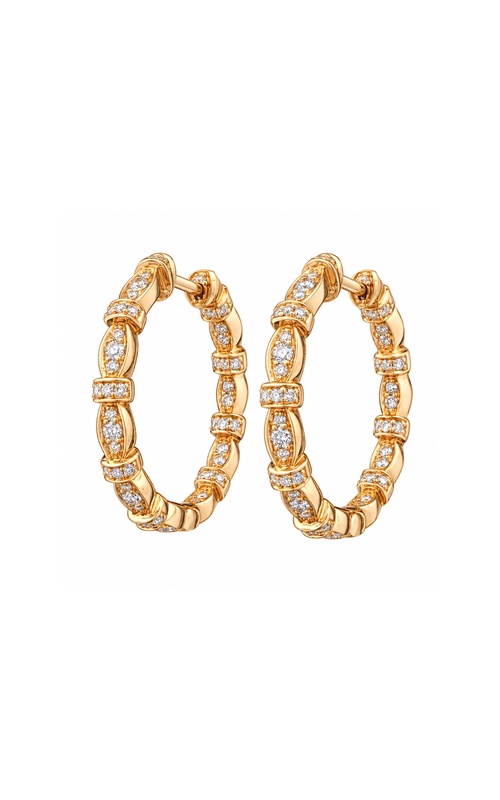 Albert's 14k Yellow Gold .62ctw Round J SI1-SI2 Diamond Hoop Earrings GOLD-DIA-HOOPS