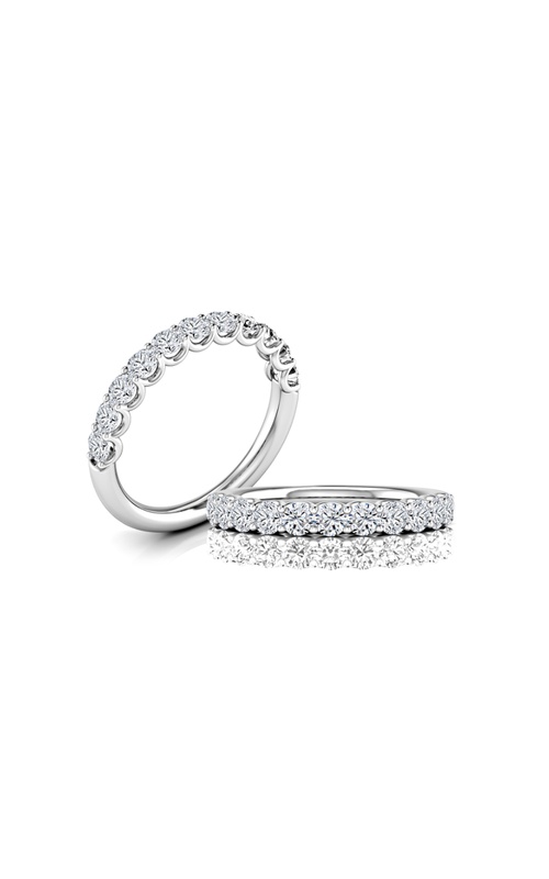 A.Jaffe 18k White Gold 1.35ctw Round Diamond Wedding Band WRRDC1633H/135