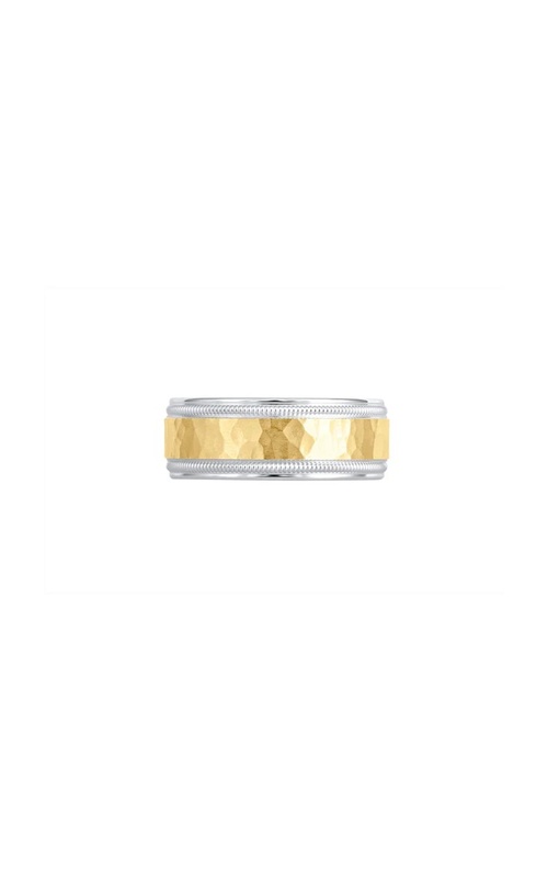 Verragio 14k Two Tone Men's Wedding Band VWS-208-7WYW