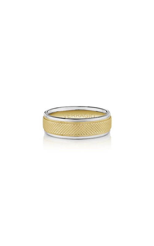 Verragio 14k Men's Two Tone Wedding Band VWS-215-7WYW