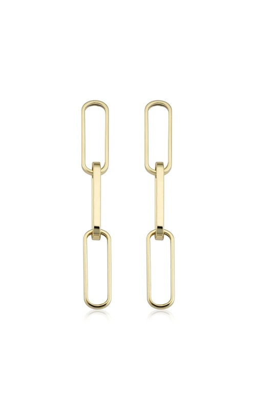 Albert's 14k Yellow Gold 5.4mm Paperclip Link Chain Earrings ECLP12