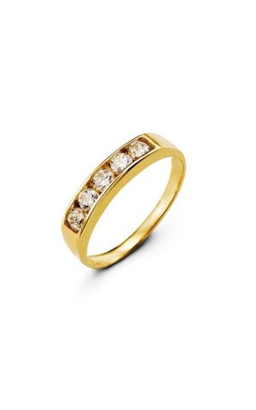 Albert's Kids 10k Yellow Gold CZ Channel Ring - SIZE 2 - 4010B