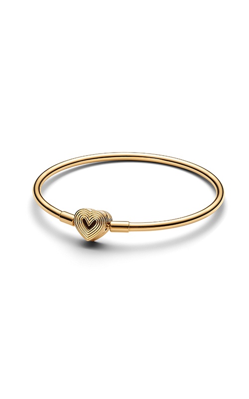 Pandora Radiating Heart Clasp Size 6.7 Bangle
14k gold plating 563752C00-17 - FINAL SALE