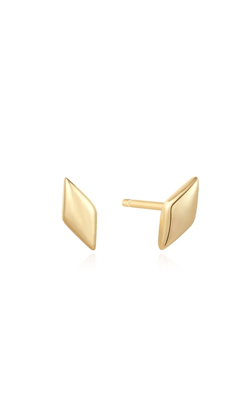 Ania Haie Sterling Silver Gold Plated Sparkle Stud Earrings E061-02G