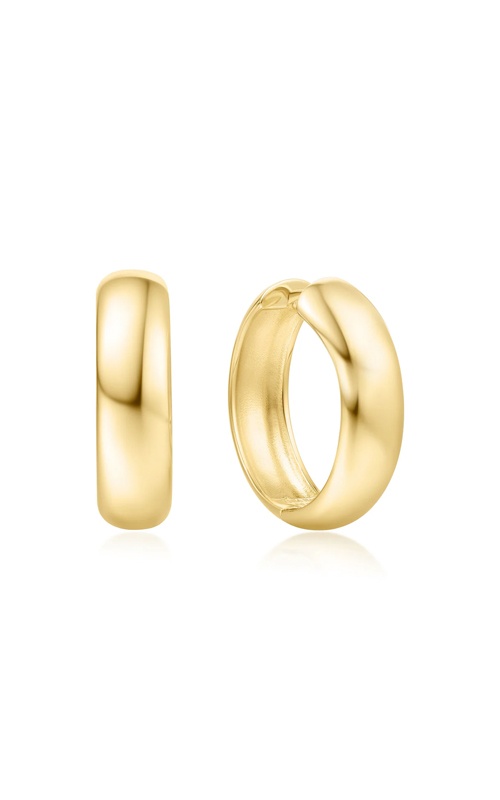 Ania Haie Sterling Silver Gold Plated Large Wide Hoop Earrings E064-08G