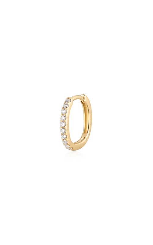 Aurelie Gi 14k Yellow Gold .09ctw Round Lab Grown Single Huggie Earring AGGE05308G-LGD