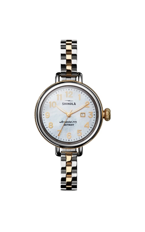 Shinola Ladies' 34mm Mother of Pearl Quartz Birdy Watch S0120077932