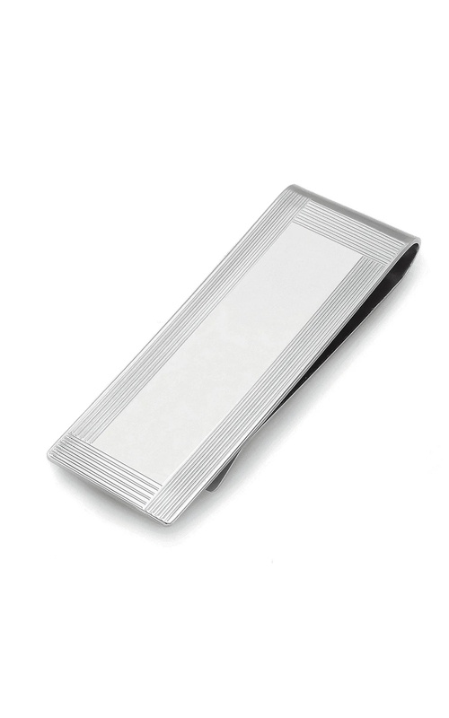 Albert's Men's Sterling Silver Rhodium Money Clip BMC-171-R