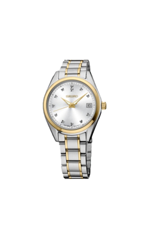 アナログ腕時計 SEIKO | Diamond Quartz Mother of Pearl Dial Ladies SUR579P1 Seiko Women's Watch With Sapphire Glass Mother Of Pearl