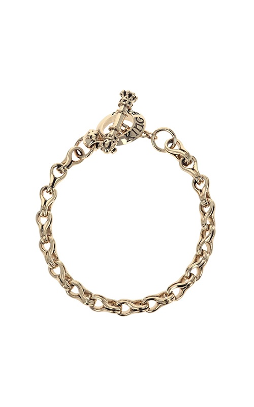 King Baby 10k Yellow Gold Small 8.75'' Twisted Eight Link Bracelet K42-340210K-8.75