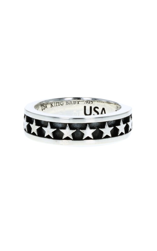 King Baby Sterling Silver Star Stackable Band - SIZE 10 - K20-5168