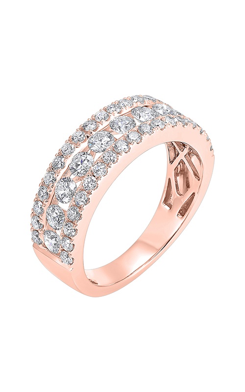 Albert’s 14K Rose Gold 1.00CTW Diamond Wedding Band RG10646-4PB