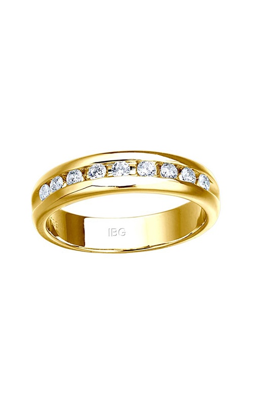 Albert’s Men’s 14K Yellow Gold .50CTW Round Diamond Wedding Band B33027-4YBB