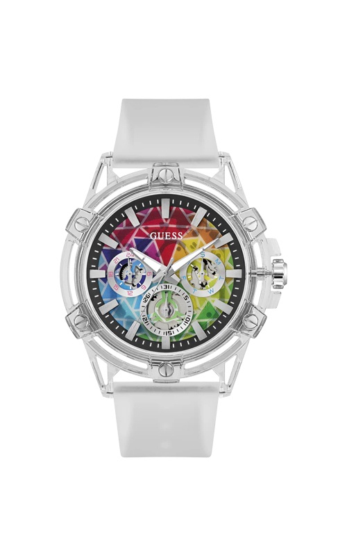 Guess Men's Pride Limited Edition Clear Multi-function Watch GW0908G3