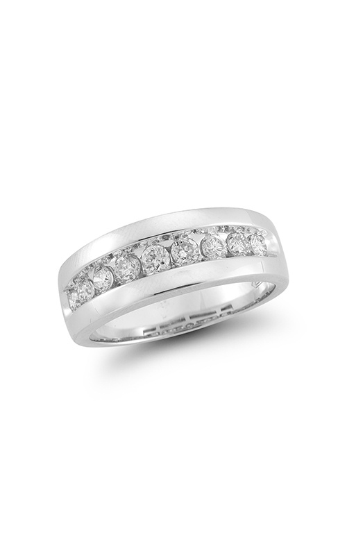 Albert's Men's 14K White Gold 1.00CTW Round Diamond Wedding Band RB0245-S69PD4