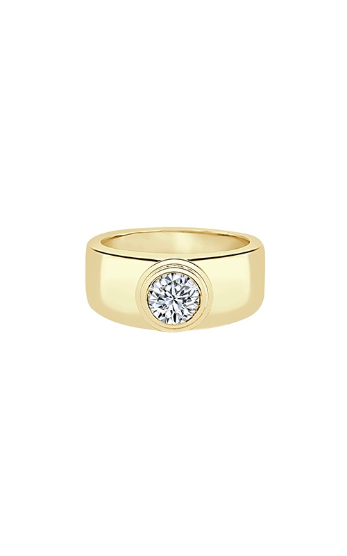 Albert's Men's 14K Yellow Gold 1.22CT Round Diamond Solitaire Wedding Band RB1718E1-A8662
