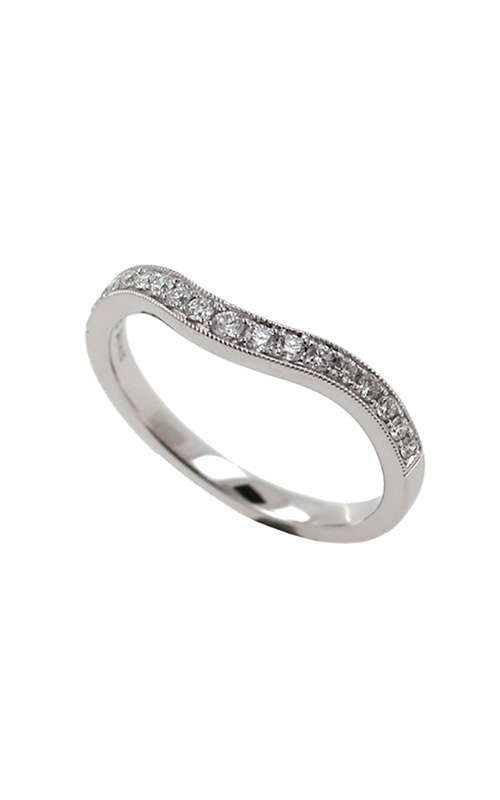 Albert's Ladies 14K White Gold .22CTW Contoured Wedding Band B2268-14W