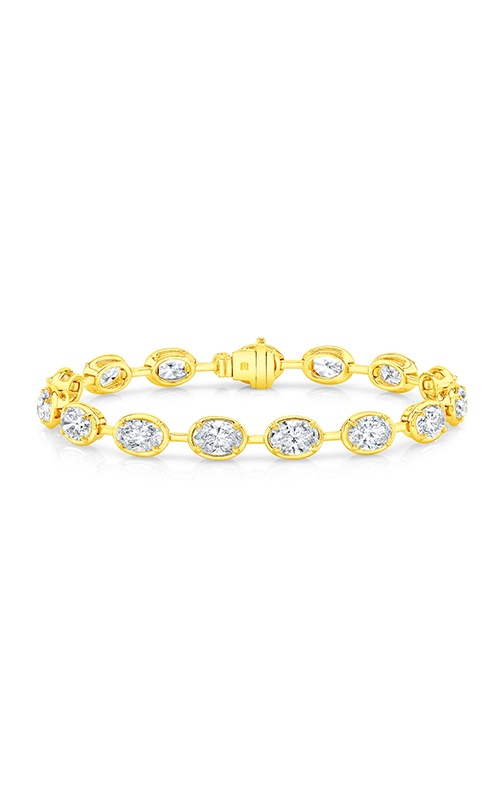 Rahaminov Diamond's 18K Yellow Gold 5.16CTW Oval G-H VS Diamond Bar Bracelet BR-2765