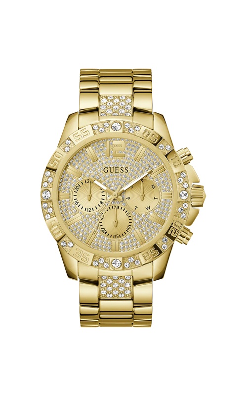 Guess Men's Majestic 48mm Gold Tone Multifunction Watch GW0796G2