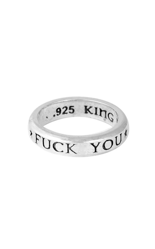 King Baby Sterling Silver F*ck You Stackable Ring - SIZE 10 - K20-5721-10