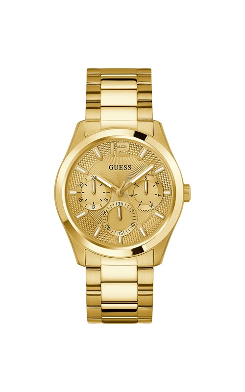 Guess Men's Zen Gold Tone Multifunction Dial Watch GW0707G3