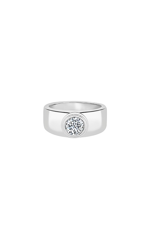 Albert's Men's 14K White Gold 1.20CT Round Diamond Wedding Band RB1718E1