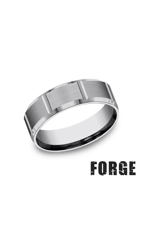 Benchmark Men's Tungsten 7MM Forge ''The Barbarian'' Wedding Band Size 10 CF67449TG10
