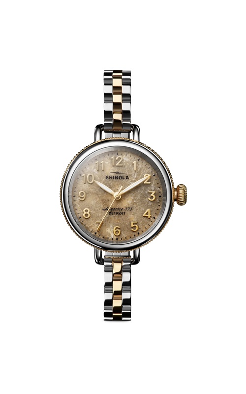 Shinola Birdy 34mm Petoskey Stone Dial Watch S0120306832