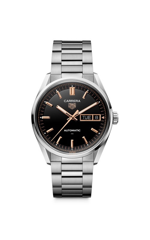 TAG Heuer Carrera 41mm Automatic Black Day Date Watch WDA2111.BA0043