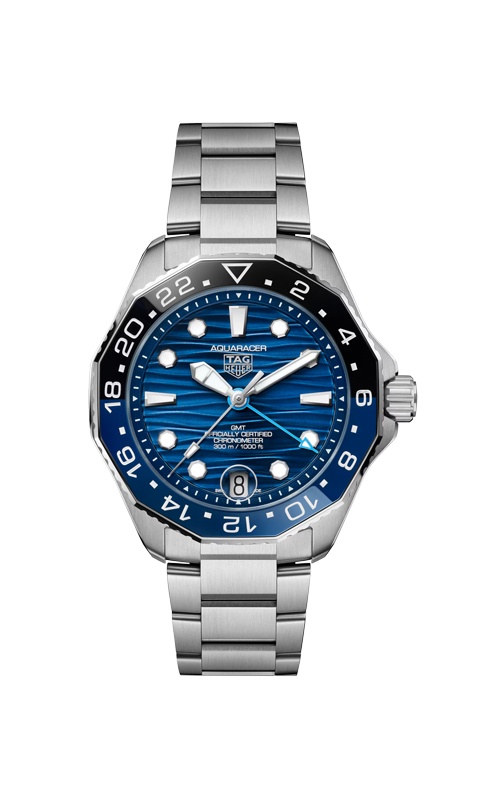 TAG Heuer Ladies' Aquaracer 34mm Solargraph Blue Diamond Dial