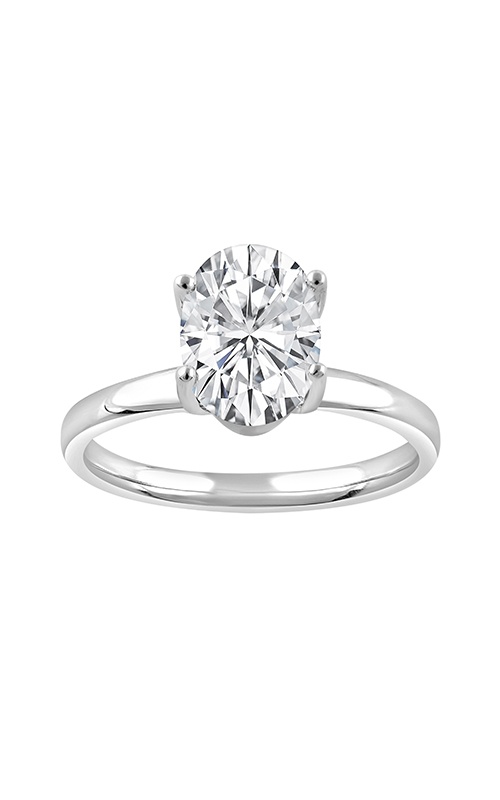 Albert's 14K White Gold 1.61CT Oval Lab Grown Diamond Solitaire Engagement Ring LGTXR08748O150-GW3