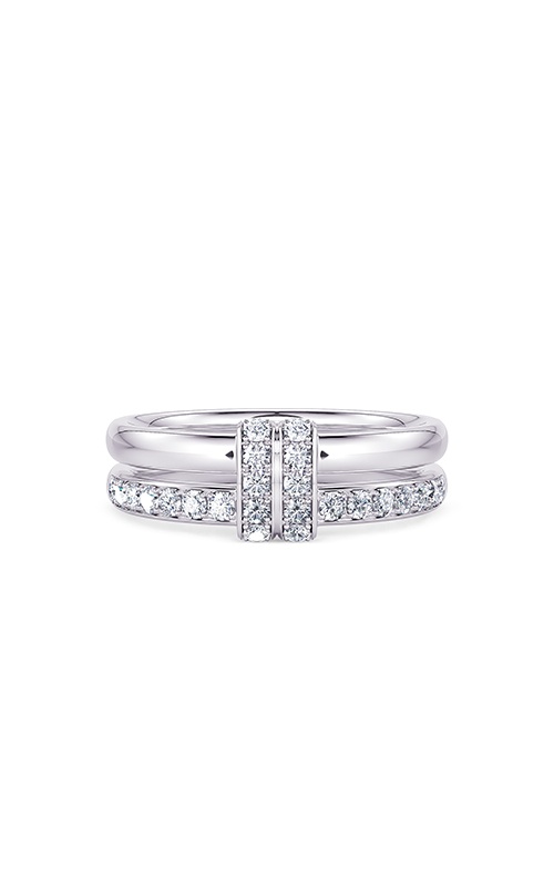 Ashley Lauren 14k White Gold .30ctw 2-Row Diamond Band R1752-14W