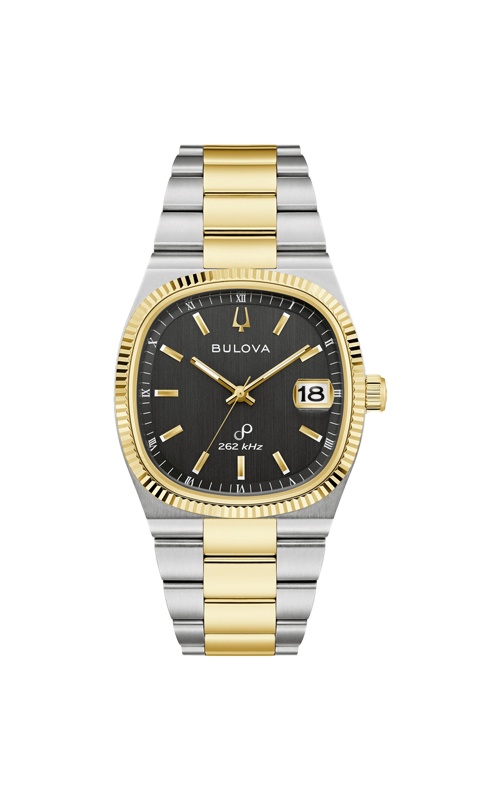 Bulova Men's Super Seville Day-Date Two Tone Watch 98B458