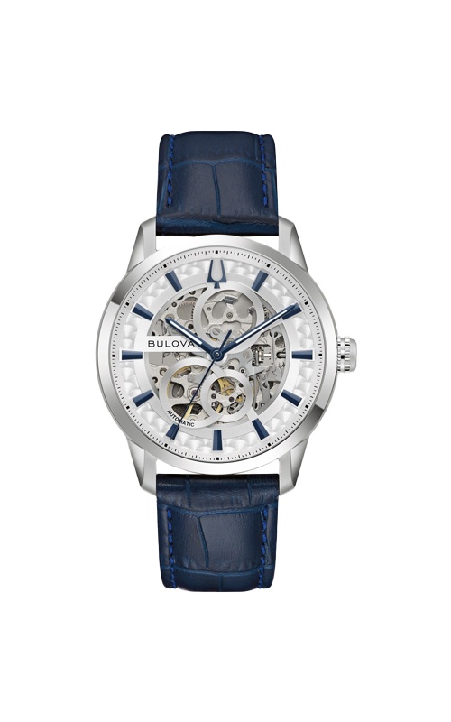 Bulova Men's Sutton 40mm Automatic Openworked Watch 96A330