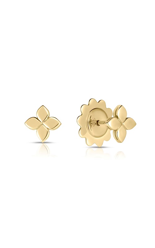 Roberto Coin 18k Yellow Gold Love In Verona 7mm Small Flower Stud Earrings 7773658AYER0