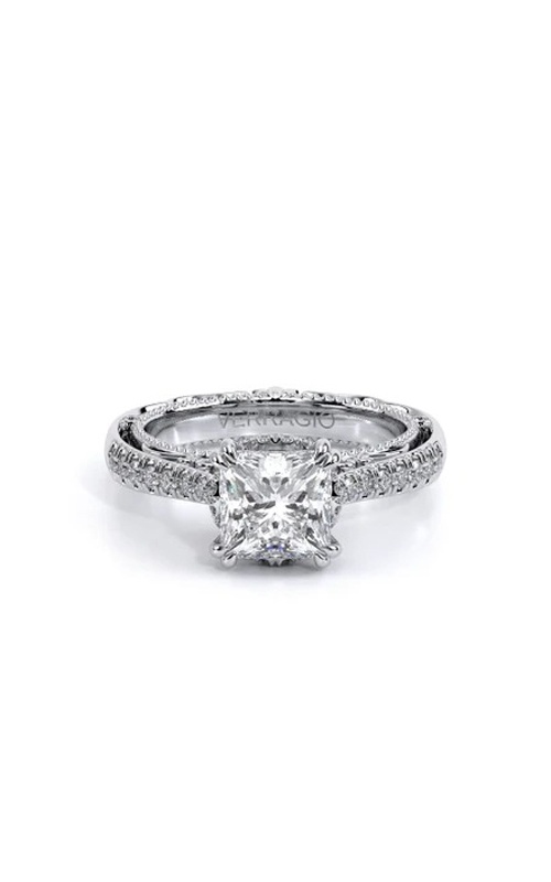 Verragio 14k White Gold .29ctw Round Semi Mount Engagement Ring AFN-5052/1044