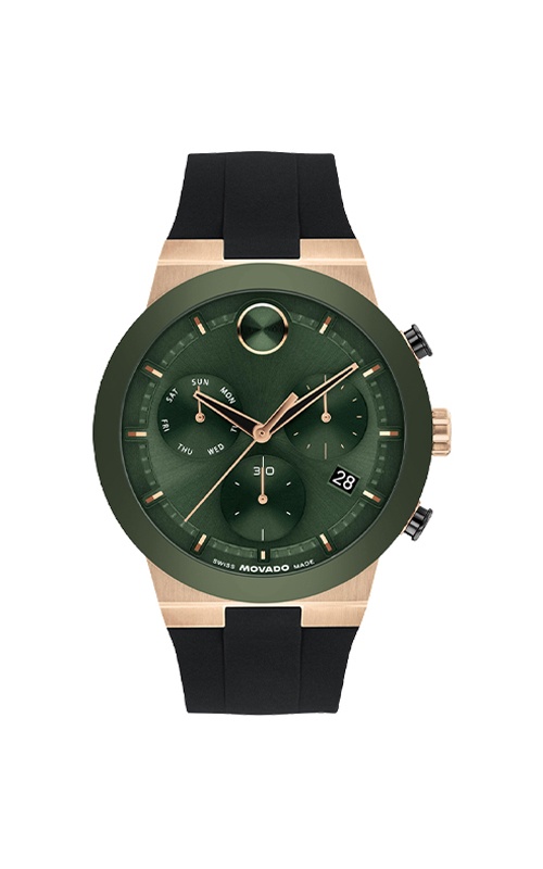 Movado Bold Fusion Chronograph Quartz Gold Dial Men's Watch 3600895