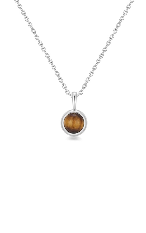 Ania Haie Sterling Silver 14K Yellow Gold Plated Tiger Eye Pendant
