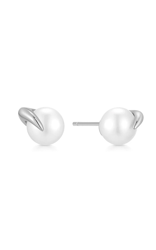 Ania Haie Sterling Silver Pearl Claw Stud Earrings E069-01H