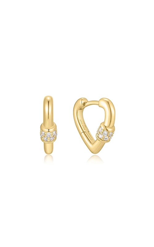 Ania Haie Sterling Silver 14K Yellow Gold Plated Heart Clasp