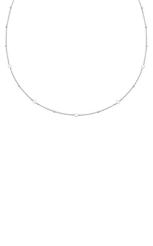 Ania Haie Sterling Silver Disc Station Necklace N063-01H