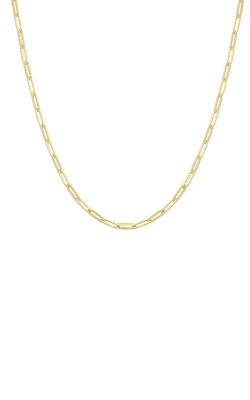 Ania Haie Sterling Silver 14K Yellow Gold Plated Paper Clip Chain Necklace N067-04G