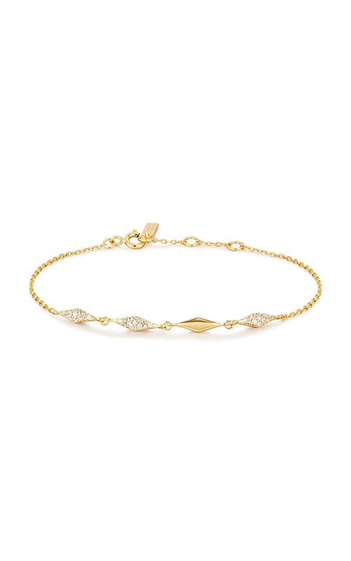 Ania Haie Sterling Silver 14K Yellow Gold Plated Multi Sparkle Bracelet B061-04G