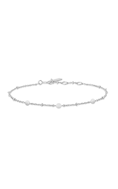 Ania Haie Sterling Silver Disc Station Bracelet B063-01H