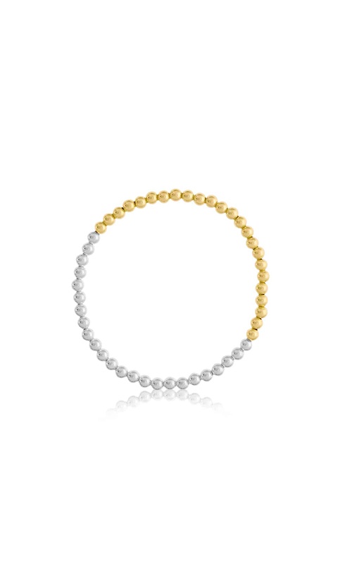 Dee Berkley Half 4MM Silver Beads & Half  4MM Gold Filled Bead Bracelet DBJ-BRC-SBTT1