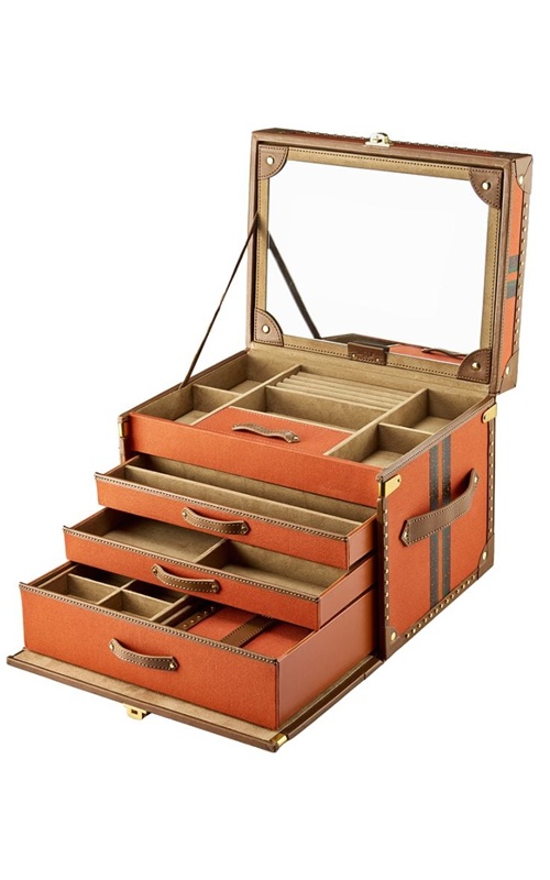 Wolf Ida Trunk Jewelry Box 190039