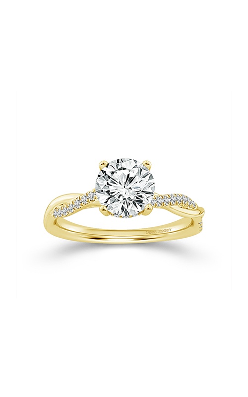 Albert's 14K Yellow Gold 1 1/8CTW Round Diamond Engagement Ring with Twist Sides FRE-3750LSXISI2Y4