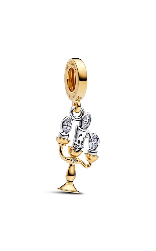 Pandora Disney Beauty and the Beast Lumiere Dangle Charm 763985C01