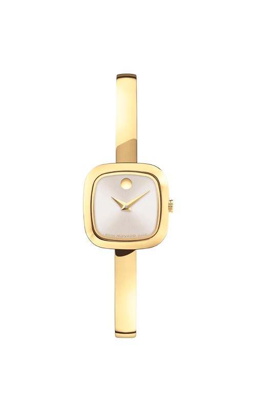 Movado Ladies' Sage Green Cushion Museum Bangle Watch 0608060