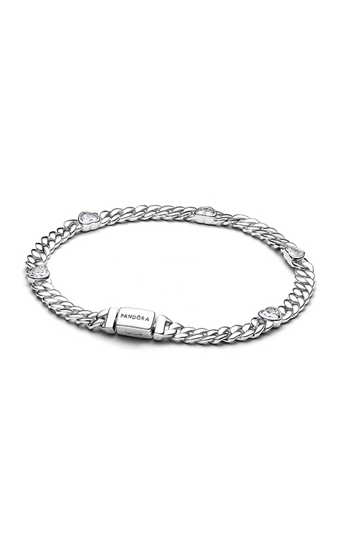 Pandora Heart Cuban Chain Bracelet 594226C01-16